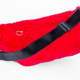 Tara Shakti Faux Fur Fanny Pack Red (7228685615288)