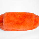 Faux Fur Fanny Pack orange front (7228685615288)