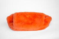 Faux Fur Fanny Pack orange front (7228685615288)