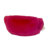 designer tara shakti  faux fur fanny pack red (7228685615288)