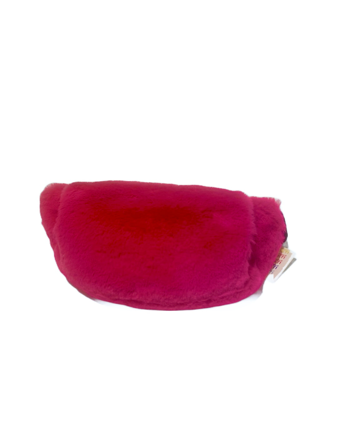 designer tara shakti  faux fur fanny pack red (7228685615288)